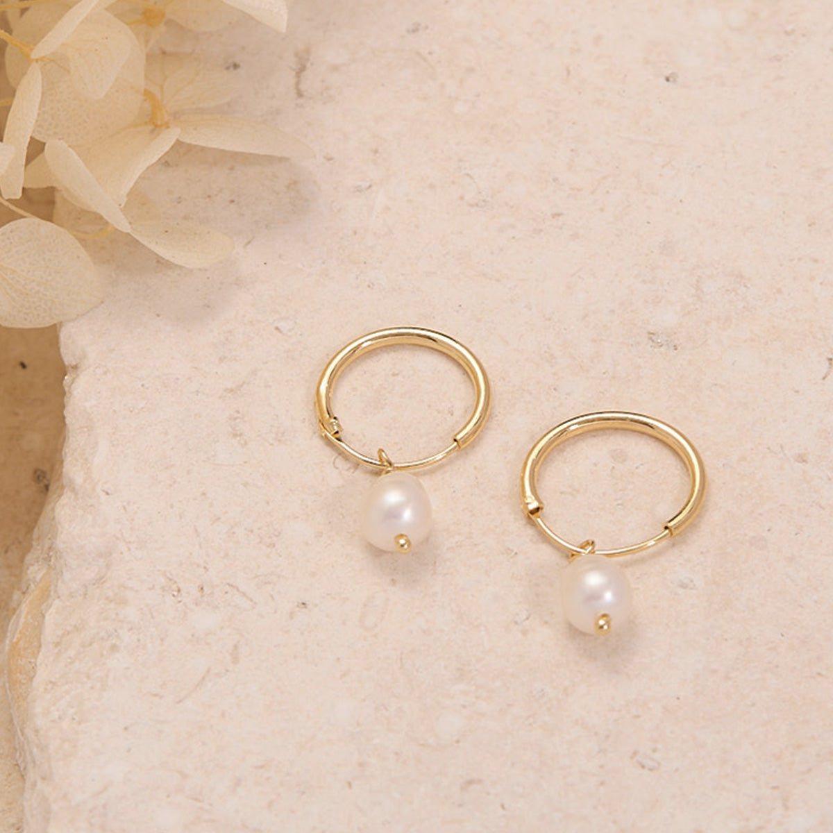 Elegant Gold Pearl Sleepers for Women – Perfect for Sleep, Travel & Everyday Comfort