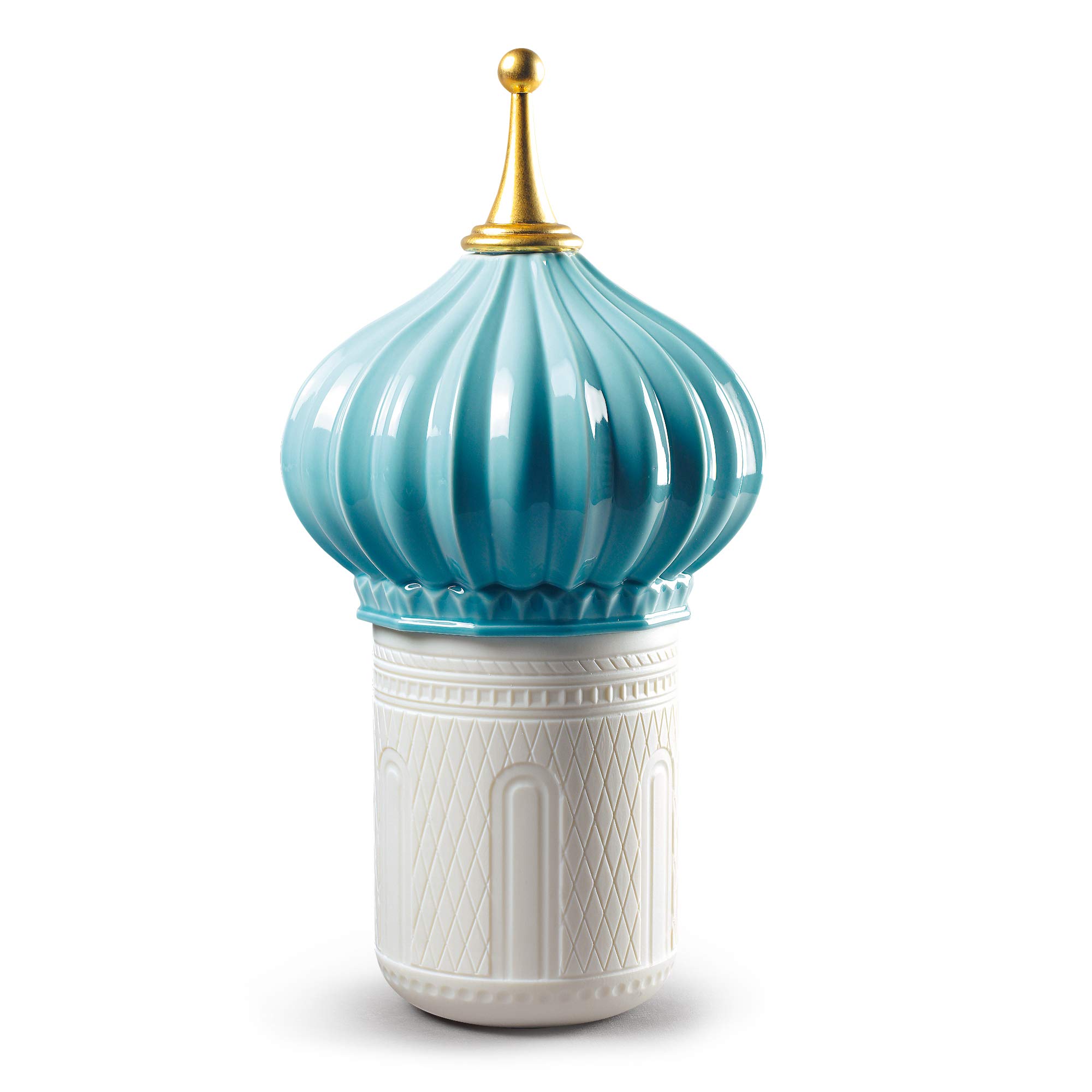 LLADRÓ North Tower Candle 1001 Lights - Unbreakable Spirit Scented Porcelain Candle for Home Decor, Luxury Gifts & Romantic Ambiance