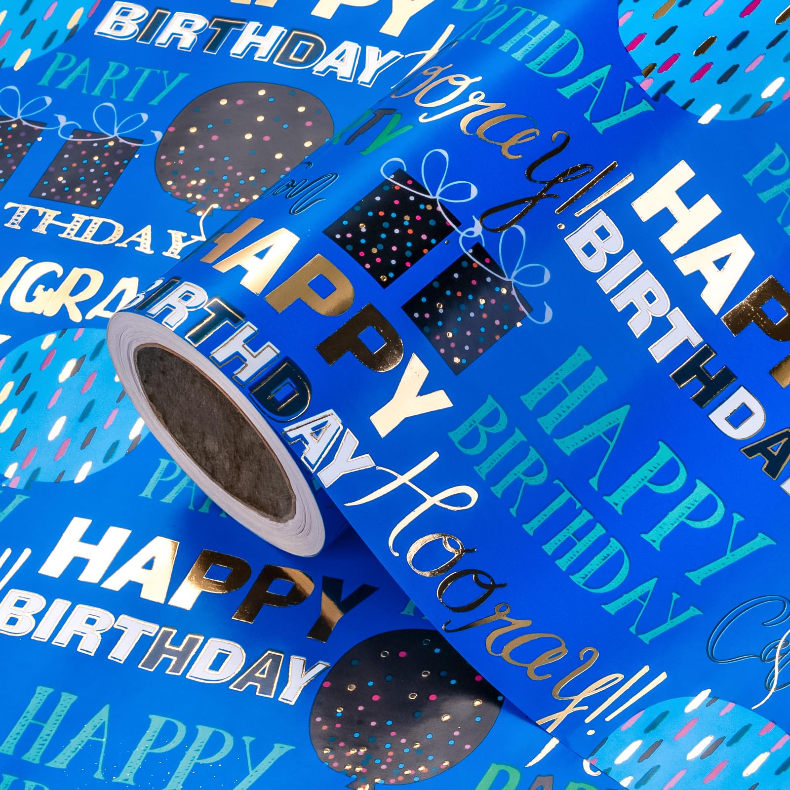 WRAPAHOLIC Birthday Wrapping Paper - Mini Roll (17