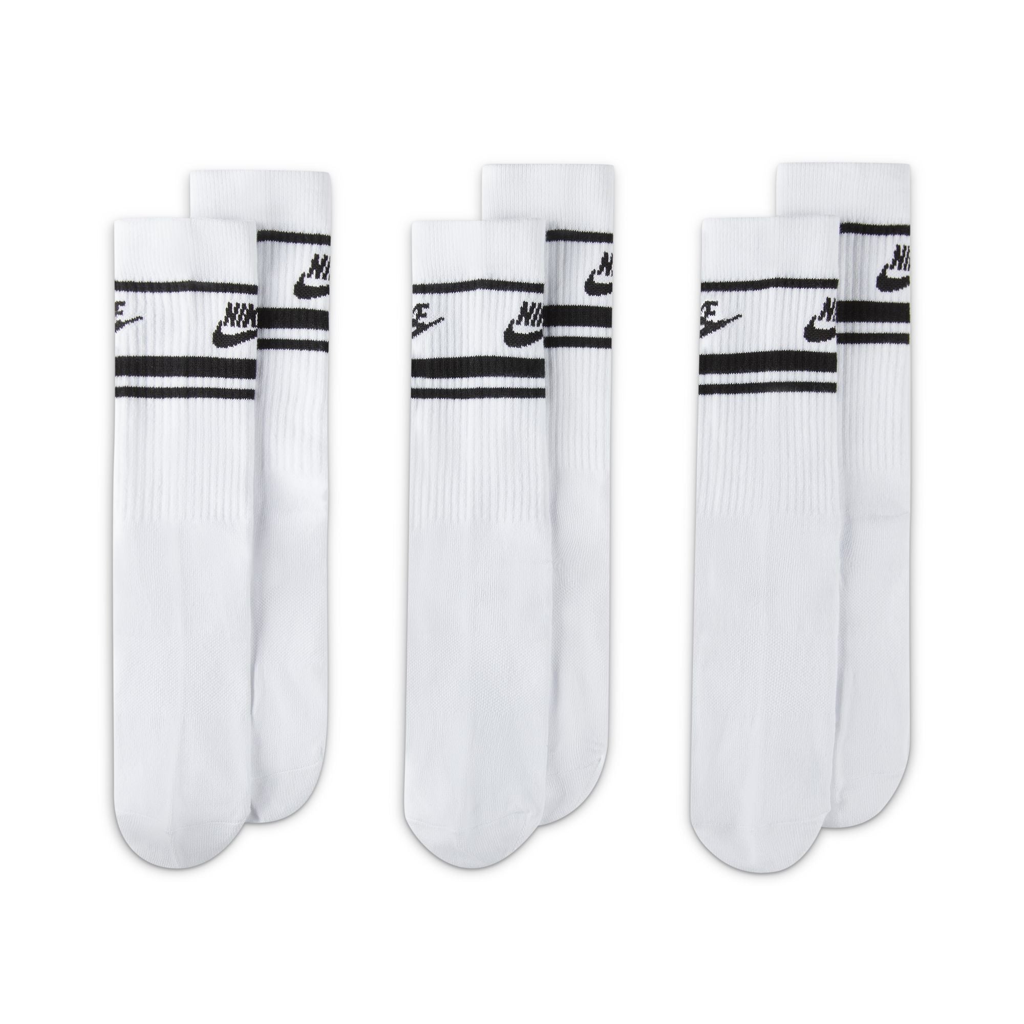 Nike Men's Dri-FIT 3-Pack Everyday Crew Socks - Moisture Wicking Athletic Socks for Running, Gym & Casual Wear