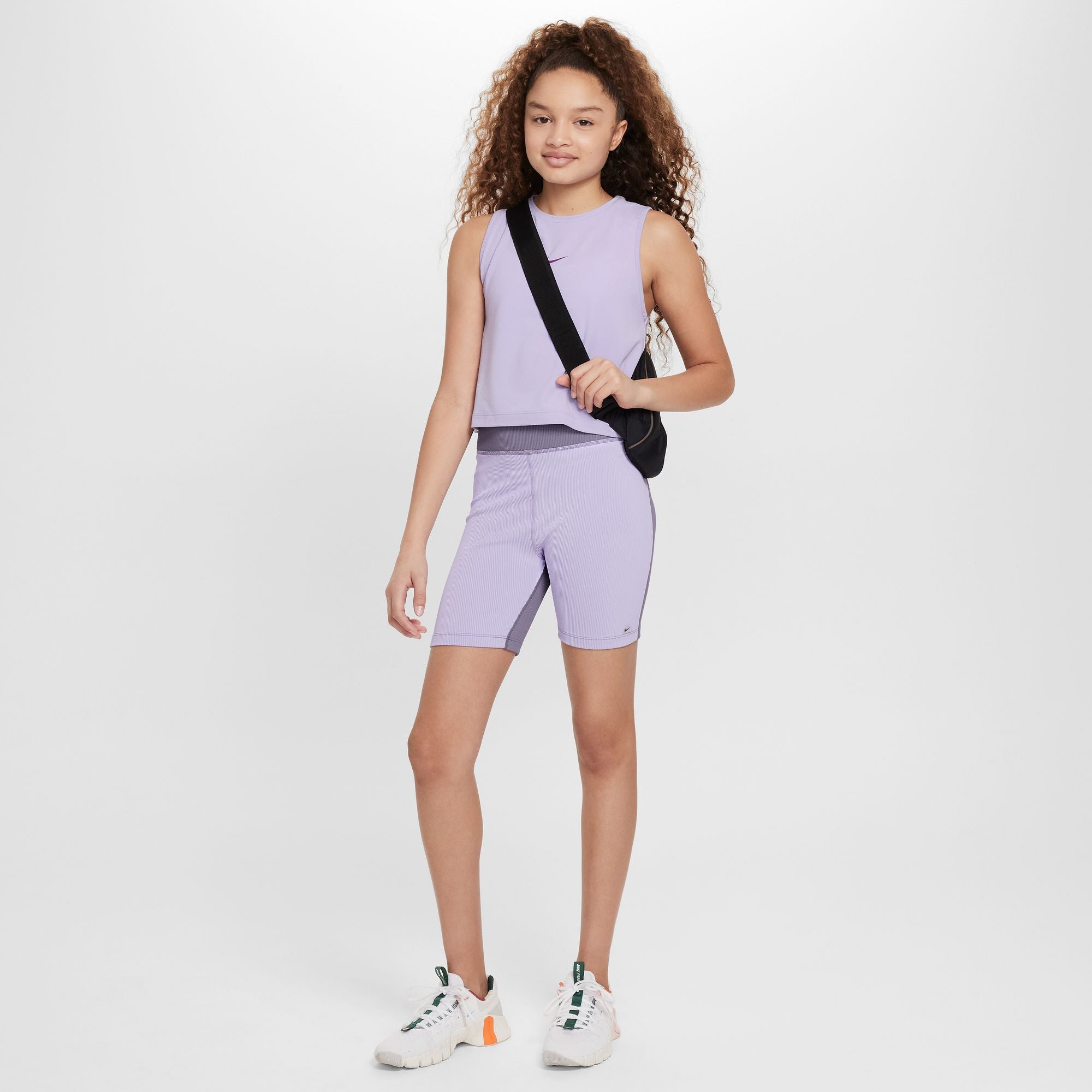 Nike Youth One Dri-FIT Biker Shorts for Girls - Moisture-Wicking, Comfortable & Stretchy Workout Shorts - Perfect for Running, Yoga, Gym & Active Play