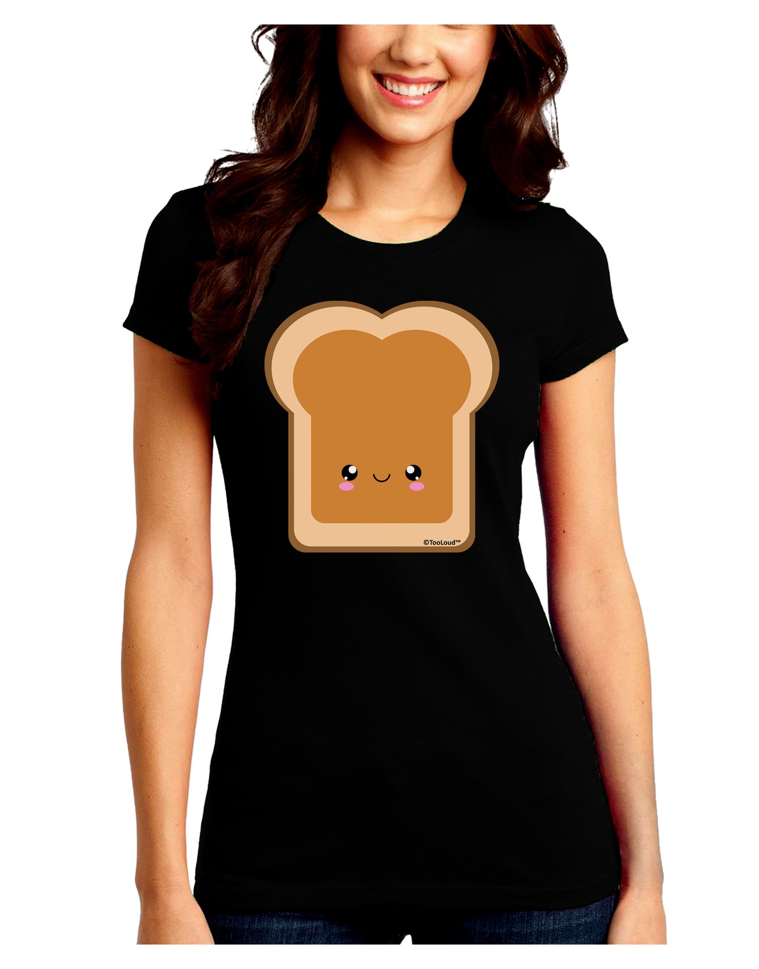 TOOLOUD Cute Matching PB&J Peanut Butter Graphic Dark T-Shirt for Kids - Fun Family Outfits & Casual Wear