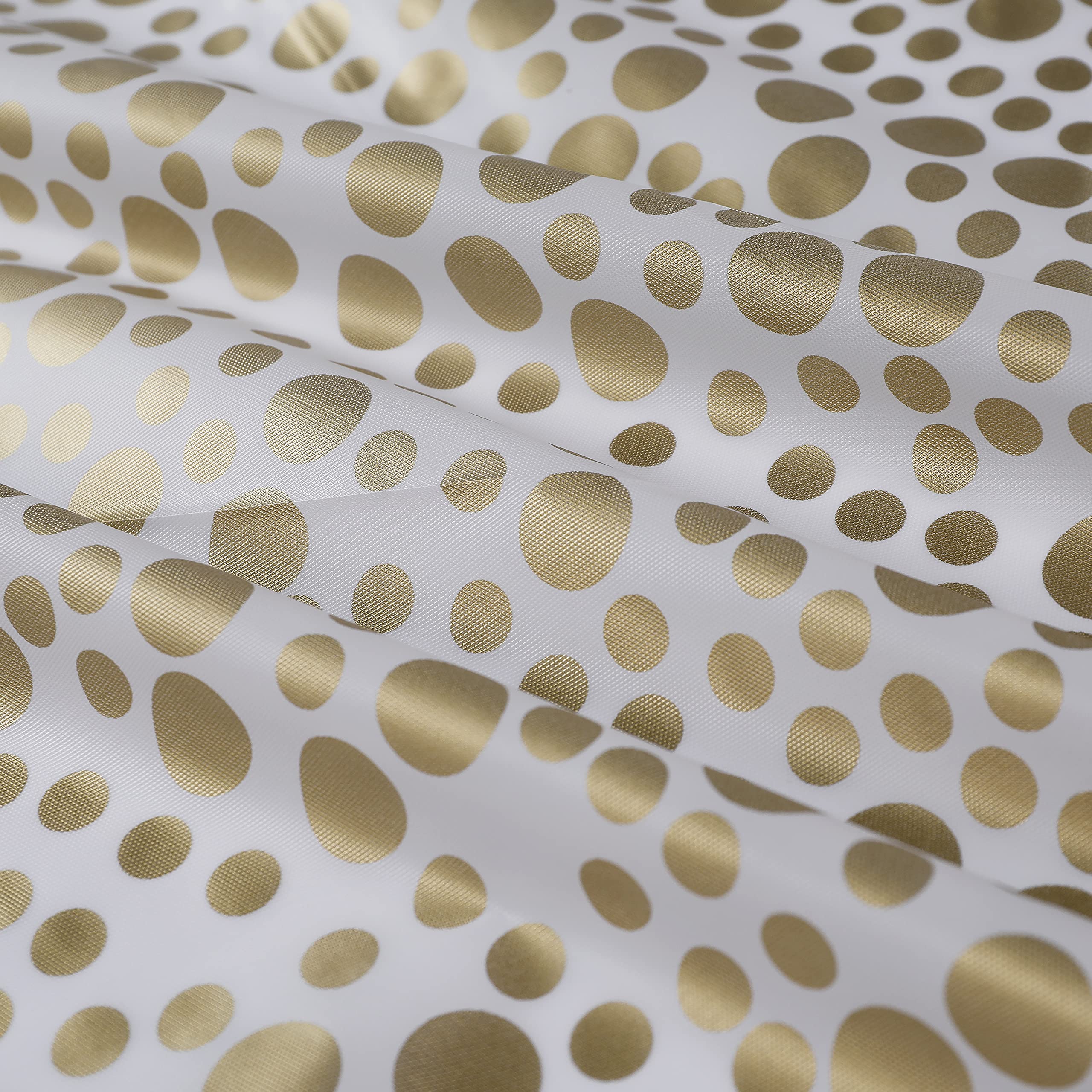 8 Pack White and Gold Plastic Tablecloths for Rectangle Tables - Waterproof & Wrinkle-Free Party Table Covers for Birthday, Anniversary, Wedding & Holiday Decorations - Perfect for Indoor/Outdoor Dining Events