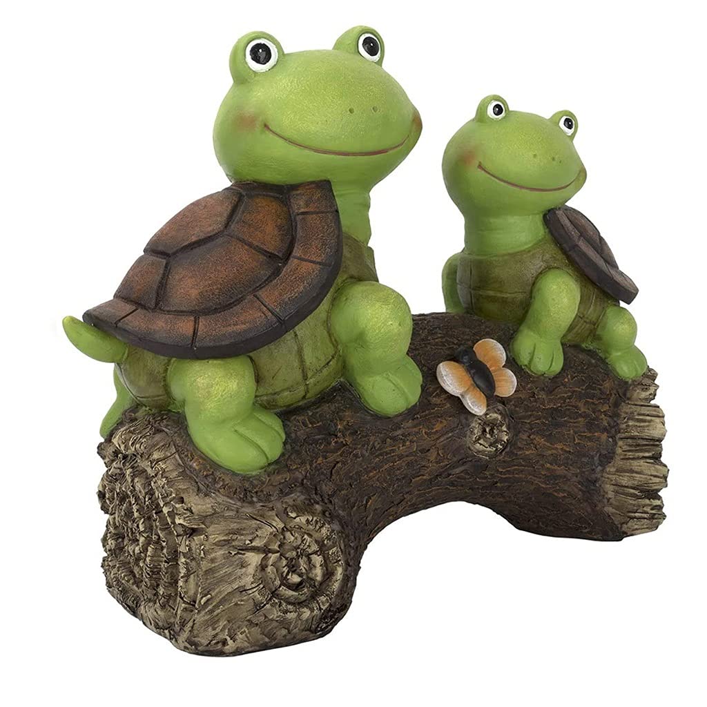 Solar Powered LED Resin Animal Statue - Outdoor Garden Decor, Cartoon Sculpture, Night Light for Patio, Yard, Pathway - Unique Gift for Kids & Home Decoration