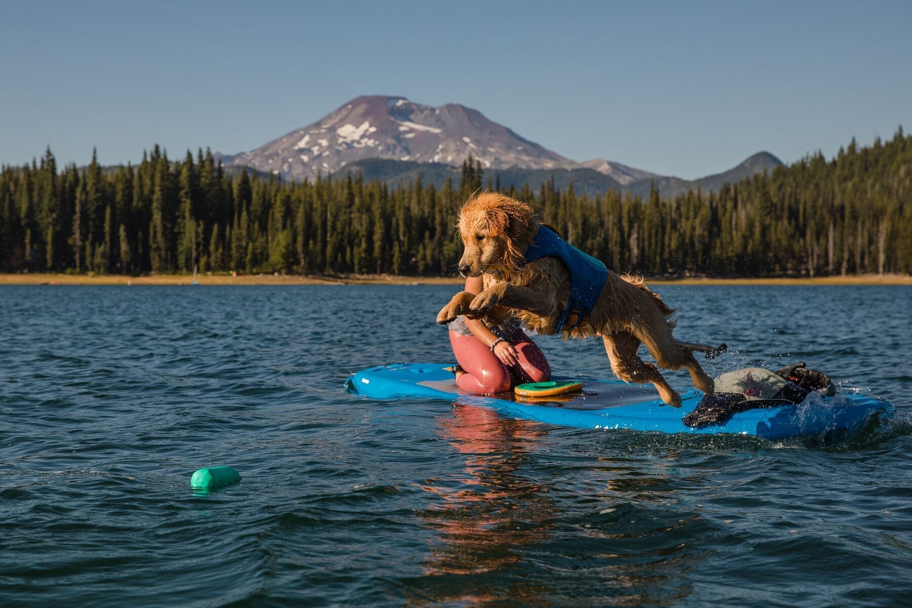 Ruffwear Lunker Floating Foam Dog Toy for Water Play - Campfire Orange, Durable & Fun Chew Toy for Swimming, Fetch & Outdoor Adventures