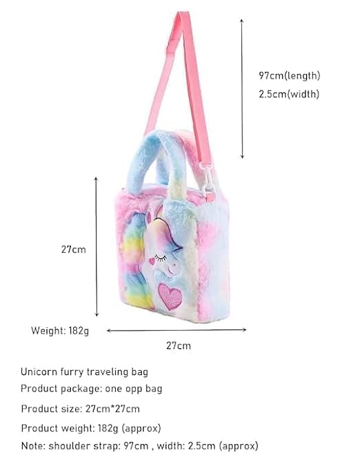 APOEM Unicorn Kids Handbags for Girls & Boys - Cute Backpack for Picnic, Birthday Party, Travel & School - Durable Children's Shoulder Bag for Daily Use & Special Occasions