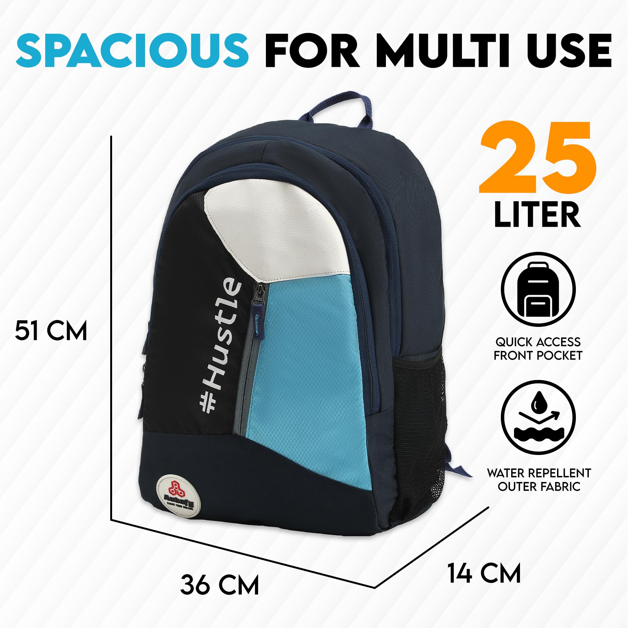 Autofy 25L Laptop Backpack for Men & Women - Office, School, Travel