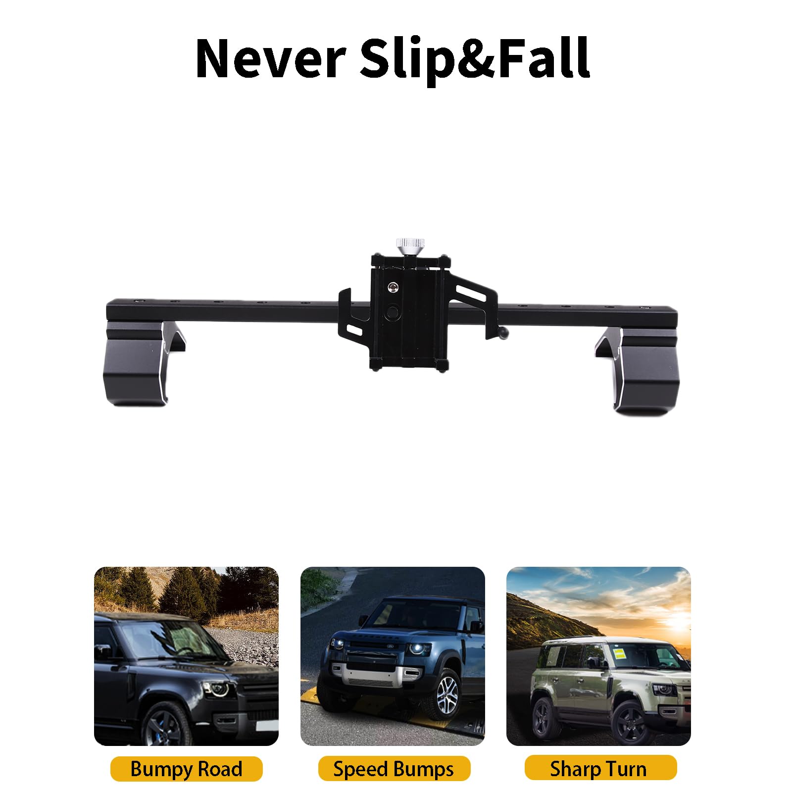 Premium Car Phone Mount for Land Rover Defender 90/110/130 (2020-2023) - Air Vent Clip & Dashboard Holder - Universal Smartphone Cradle for GPS Navigation & Hands-Free Driving