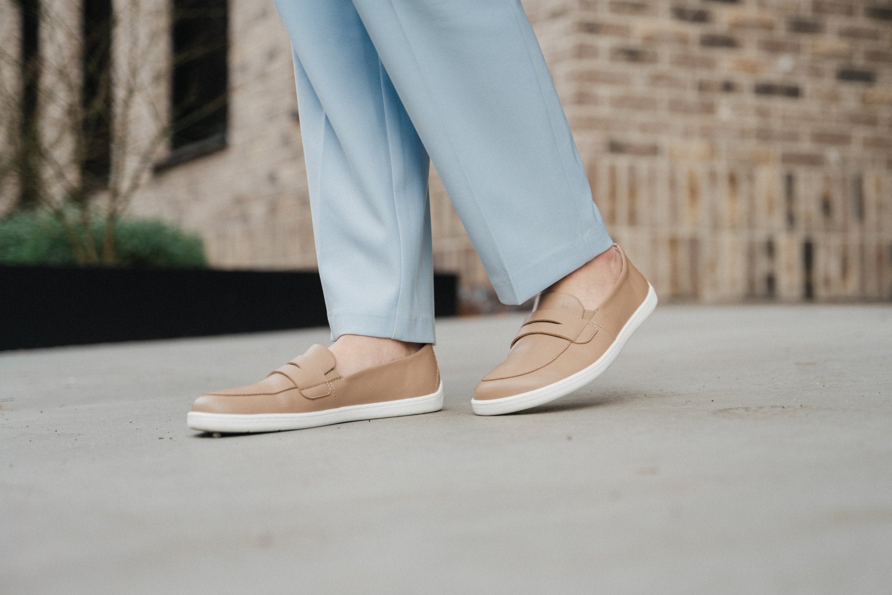 Barefoot Moccasins for Men & Women - Be Lenka Buena Latte Brown Comfortable Minimalist Shoes | Perfect for Yoga, Walking & Indoor Activities