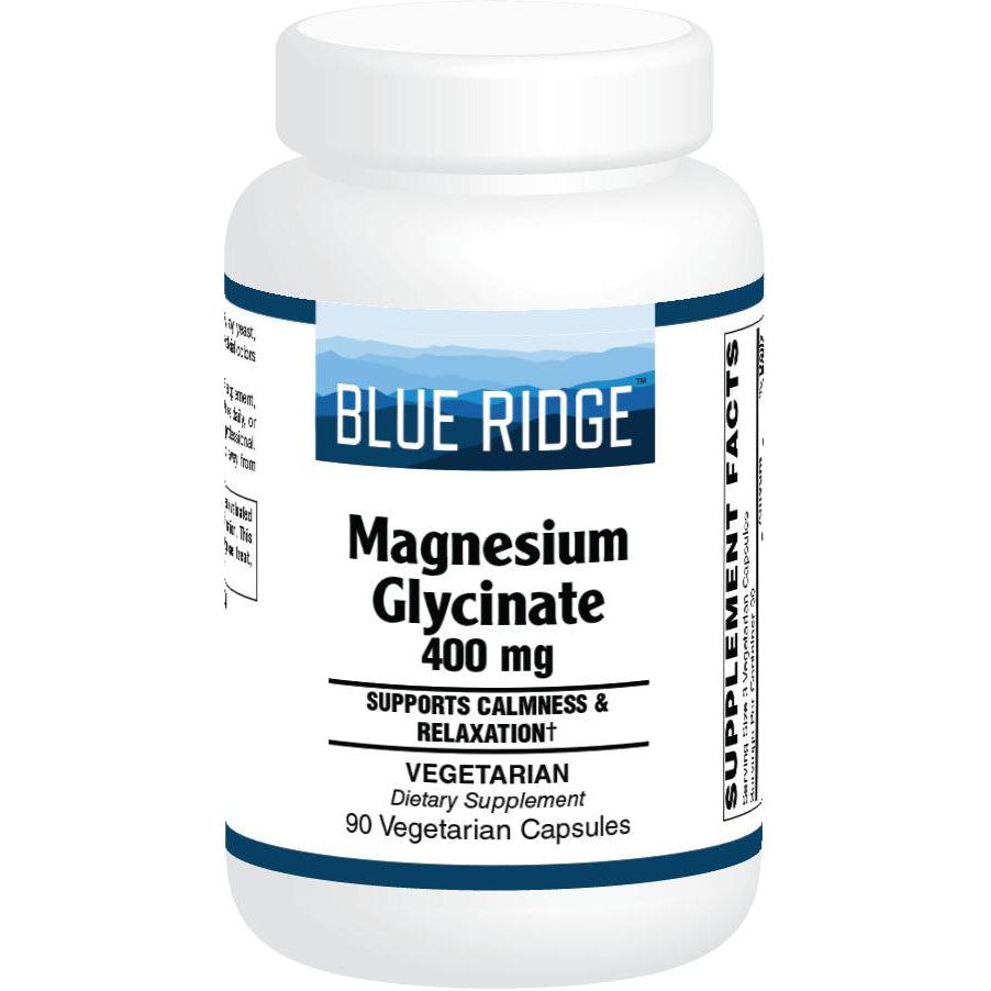 Blue Ridge Magnesium Glycinate 400mg Supplement - Supports Muscle Relaxation, Sleep & Stress Relief - for Athletes, Fitness & Daily Wellness