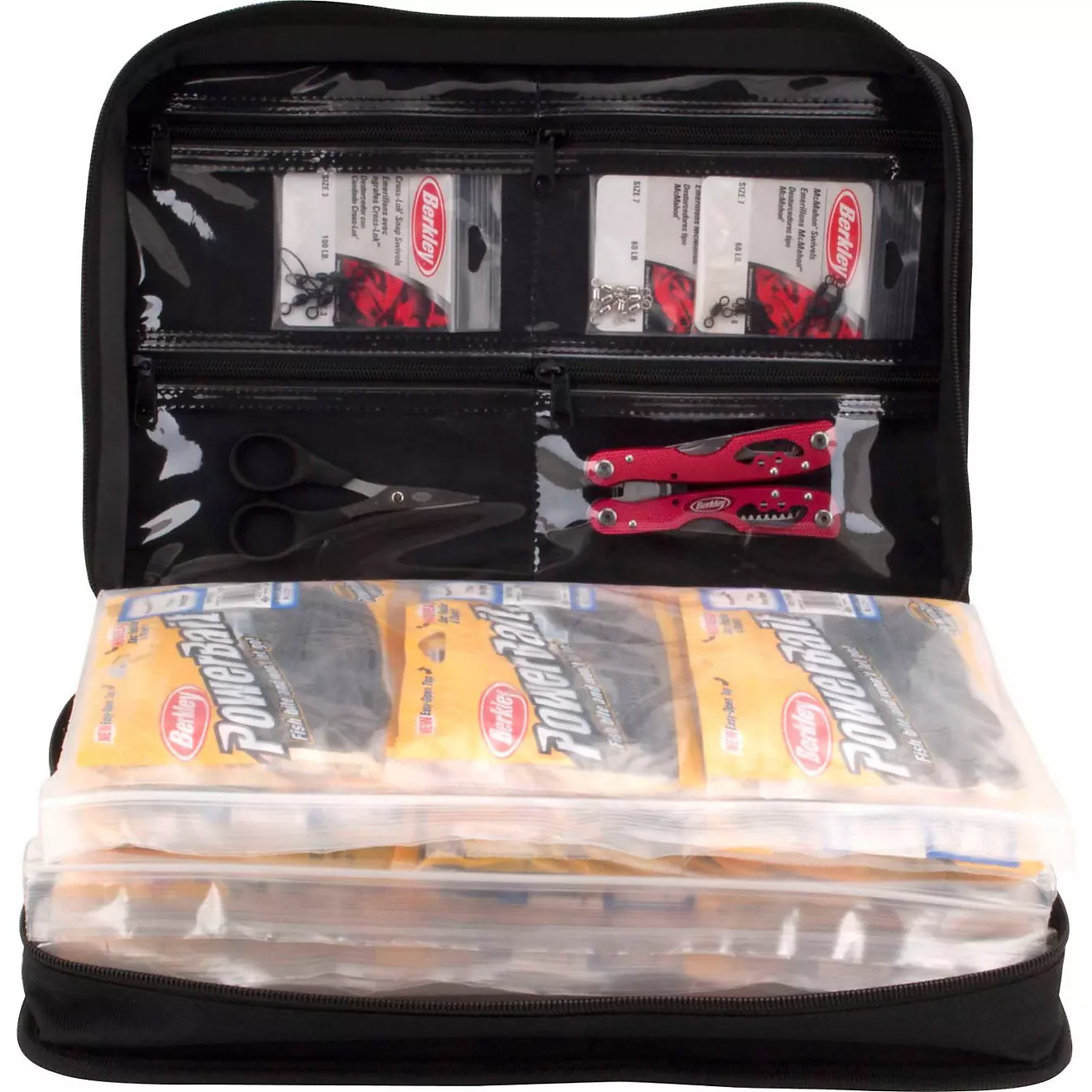 42-Piece Soft Plastic Fishing Bait Binder - Organize Worms, Grubs & Lures for Bass, Trout & Walleye Fishing - Perfect for Tackle Box & Boat Storage