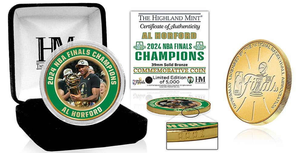 Al Horford 2024 NBA Finals Championship Commemorative Bronze Coin - Perfect for Sports Collectors, Celtics Fans & Memorabilia Displays