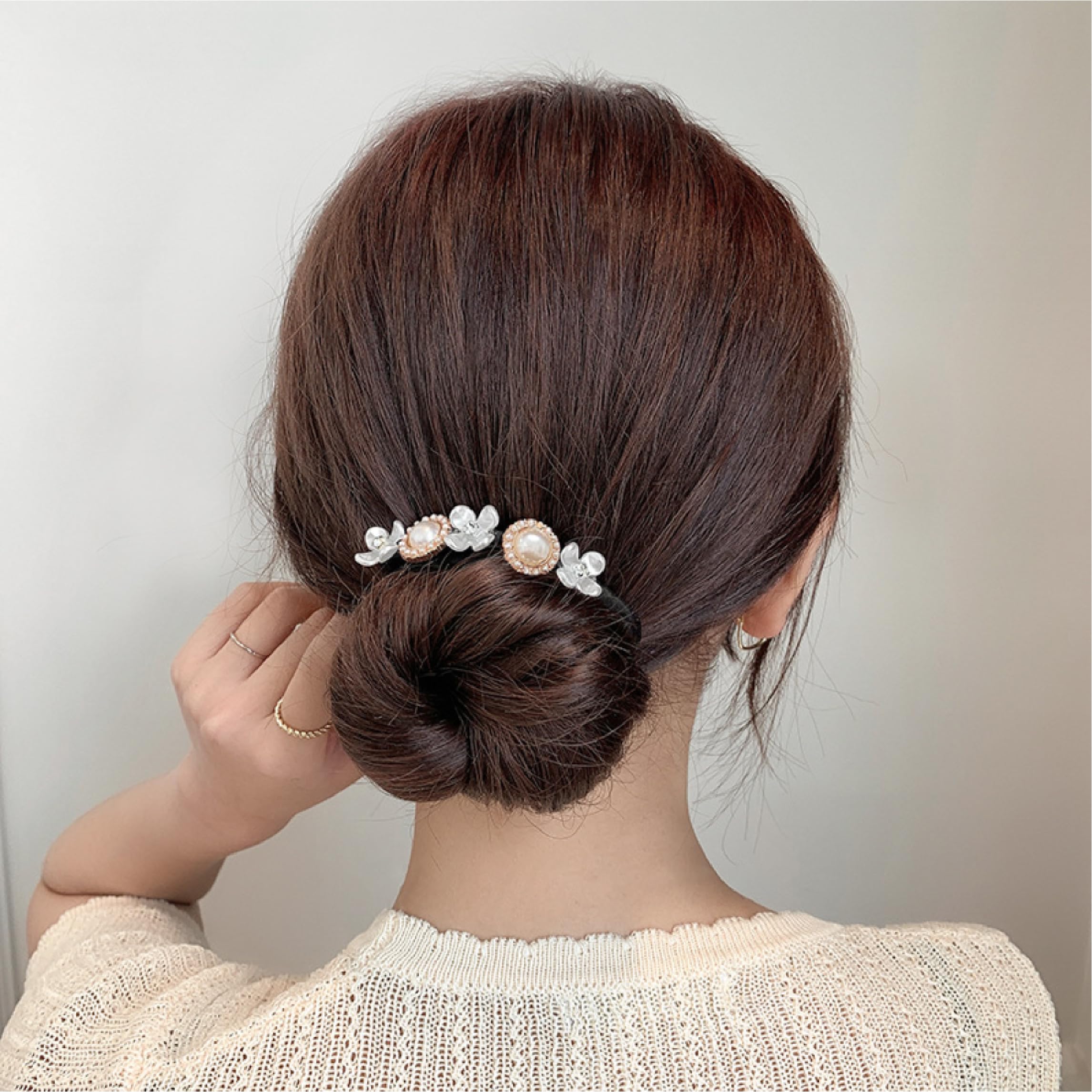 Magic Chignon Hair Bands - 2 Pack Donut Bun Maker, Fabric Hair Clip, Reusable Hair Accessories for Women - Perfect for Updos, Ponytails, and Elegant Hairstyles for Work, Parties, and Special Occasions