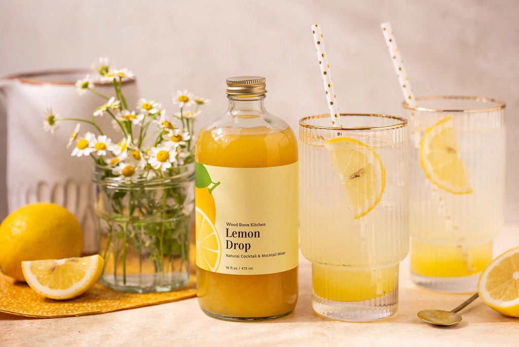 Lemon Drop Cocktail & Mocktail Mix - Refreshing Citrus Drink for Parties, Gatherings & Summer Celebrations