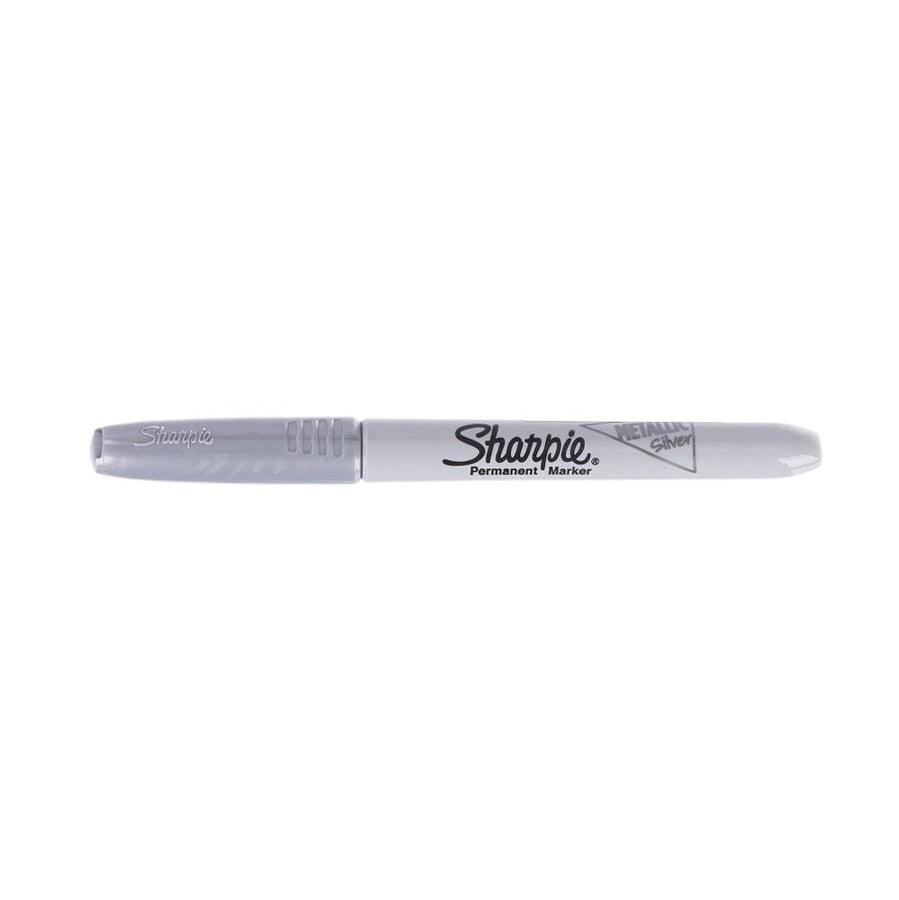 SHARPIE Fine Point Permanent Markers - Silver Ink, Pack of 12 - Ideal for Office, School & Art Projects - Long-Lasting Writing on Paper, Plastic & Metal Surfaces