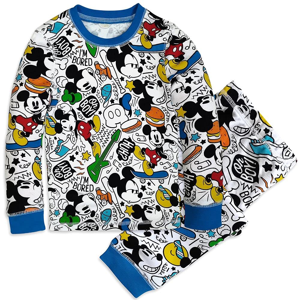 Disney Mickey Mouse Pajama Set for Boys - Soft & Comfortable Kids Sleepwear - Perfect for Bedtime, Lounging & Sleepovers