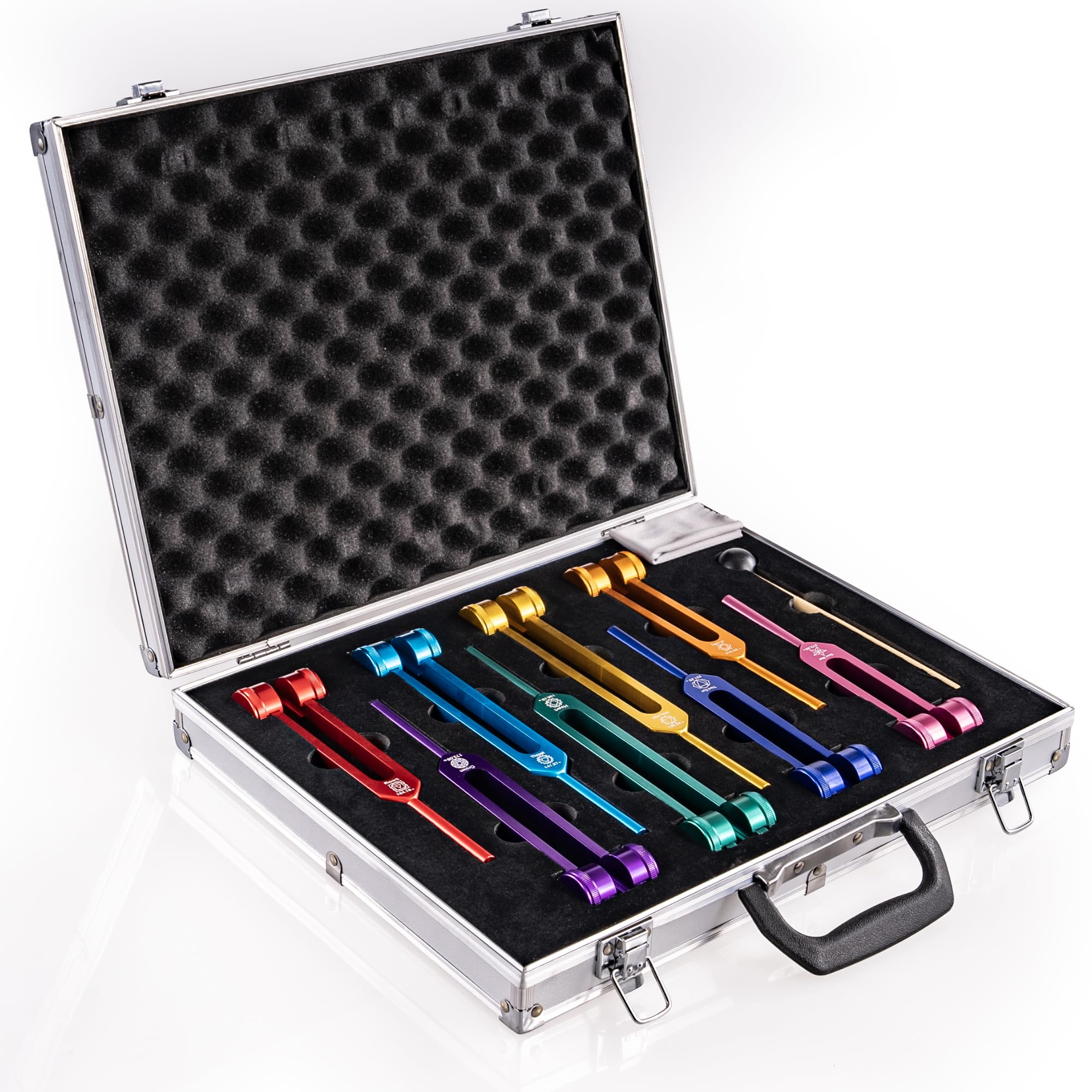 7 Chakra & Soul Purpose Weighted Tuning Forks Set for Healing & Sound Therapy - Includes Tuning Fork Activator & Gift Box - Perfect for Meditation, Energy Balancing & Holistic Wellness Practices