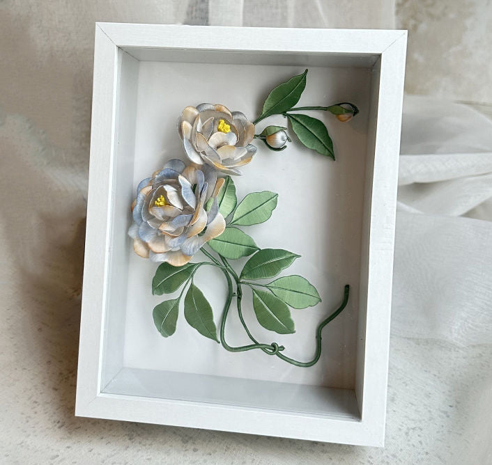 Changchun Flower Chanhua DIY Kit - Artificial Flower Arrangement Materials with Step-by-Step Video Tutorial for Home Decor, Wedding Centerpieces & Craft Projects