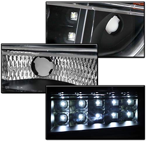 Halo LED Projector Headlights for 1999-2004 Jeep Grand Cherokee - Black Housing, High Brightness, Easy Installation | Upgrade Your Night Driving & Off-Road Adventure