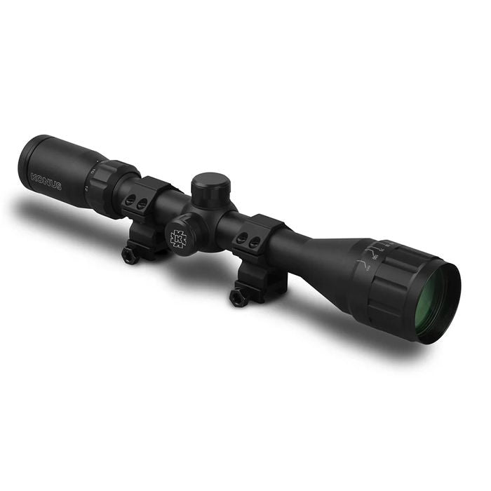Konus Fighter 4 12x40 Ballistic Riflescope - High Precision Rifle Scope for Hunting & Shooting | Long Range Target Acquisition | Ideal for Deer Hunting, Tactical Shooting & Outdoor Adventures