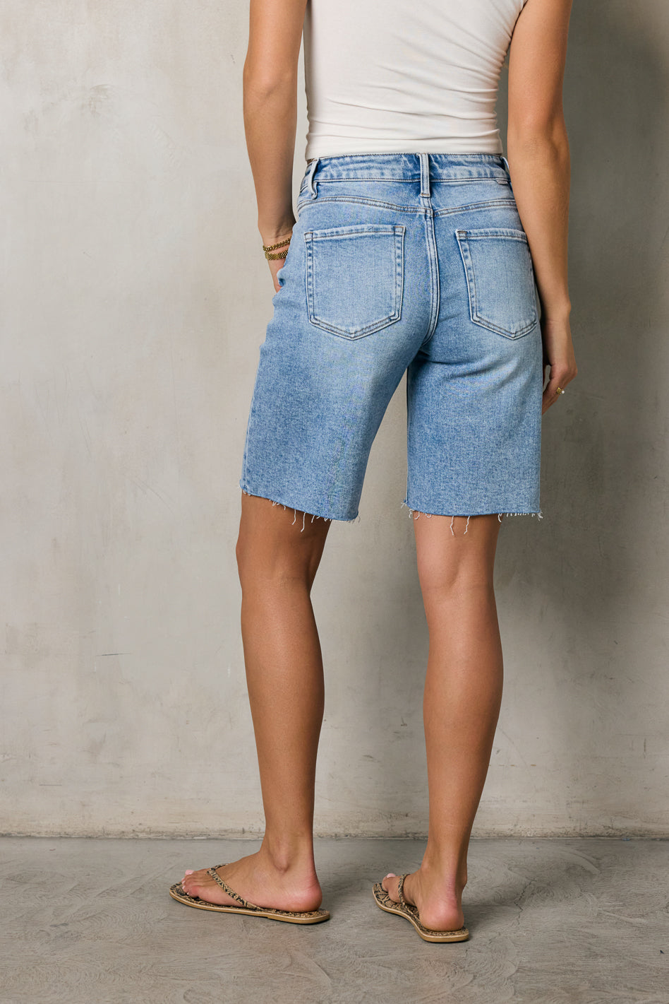Alina Mid Rise Bermuda Shorts for Women - Comfortable Summer Casual Shorts | Perfect for Beach, Travel & Outdoor Activities | FINAL SALE