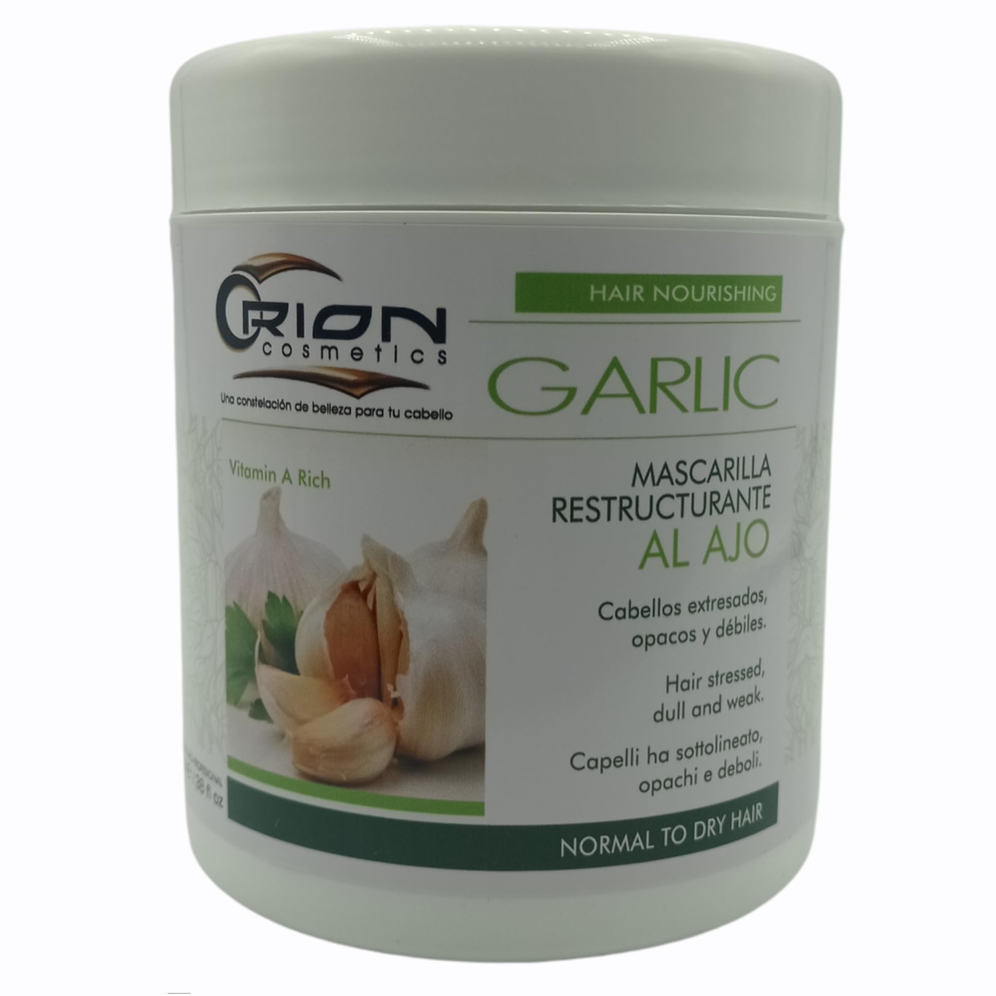 5-Step Restructuring Garlic Hair Care Kit - Shampoo, Mask, Serum, Leave-In Conditioner - Nourishes, Repairs & Shines Damaged Hair - Perfect for Dry, Frizzy & Color-Treated Hair at Home Salon Treatment