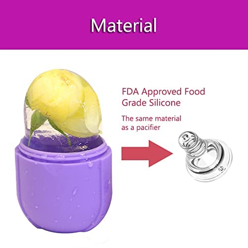 Upgraded M-SIS Ice Roller for Face & Eye Relief - Cooling Facial Massage Tool for Puffiness, Wrinkles & Skin Tightening - Gua Sha Ice Cube & Silicone Mold for At-Home Spa & Beauty Routine