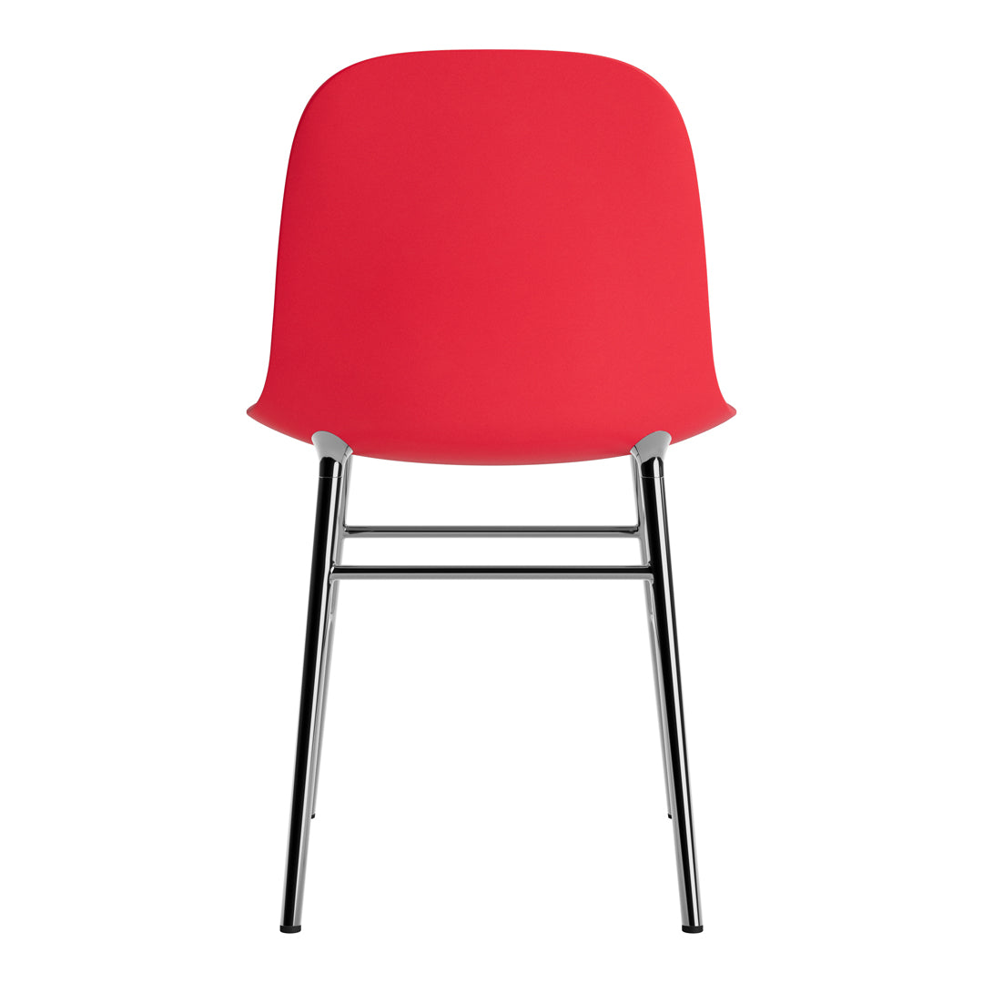 Modern Form Chair with Sturdy Metal Legs - Ergonomic Design for Home, Office & Dining Room Comfort