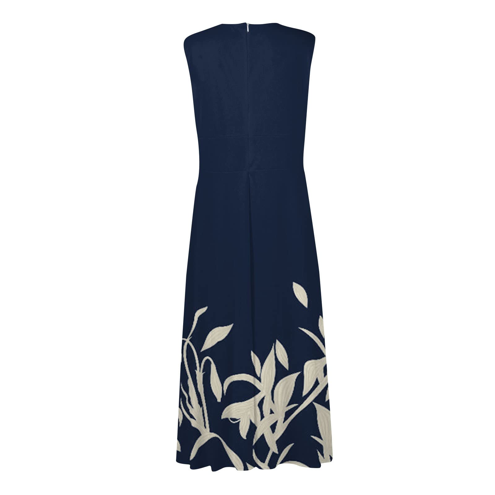2024 Floral Maxi Dress for Women - Sleeveless V-Neck A-Line Summer Casual Dress | Perfect for Beach, Wedding & Party Wear