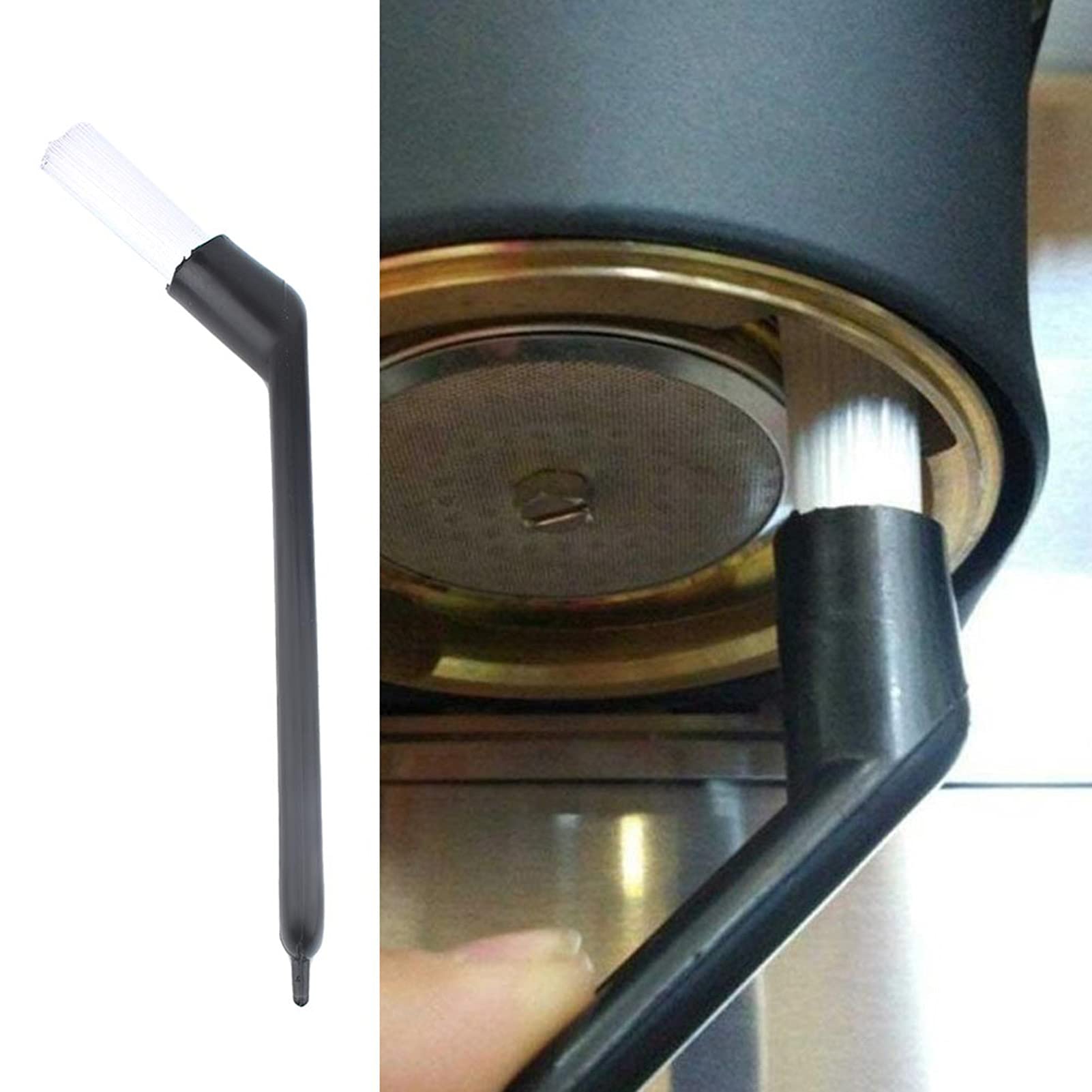 2-Pack Coffee Machine Cleaning Brush Set - Nylon Espresso & Grinder Cleaner Kit for Barista & Home Kitchen | Perfect for Daily Coffee Maker Maintenance & Deep Cleaning