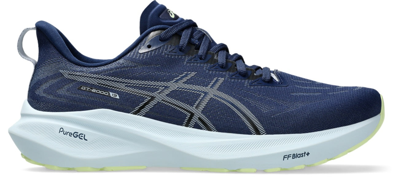 ASICS Men's GT 2000 13 Running Shoes - Blue Expanse/Grey Blue - Lightweight Cushioned Support for Road Running & Jogging