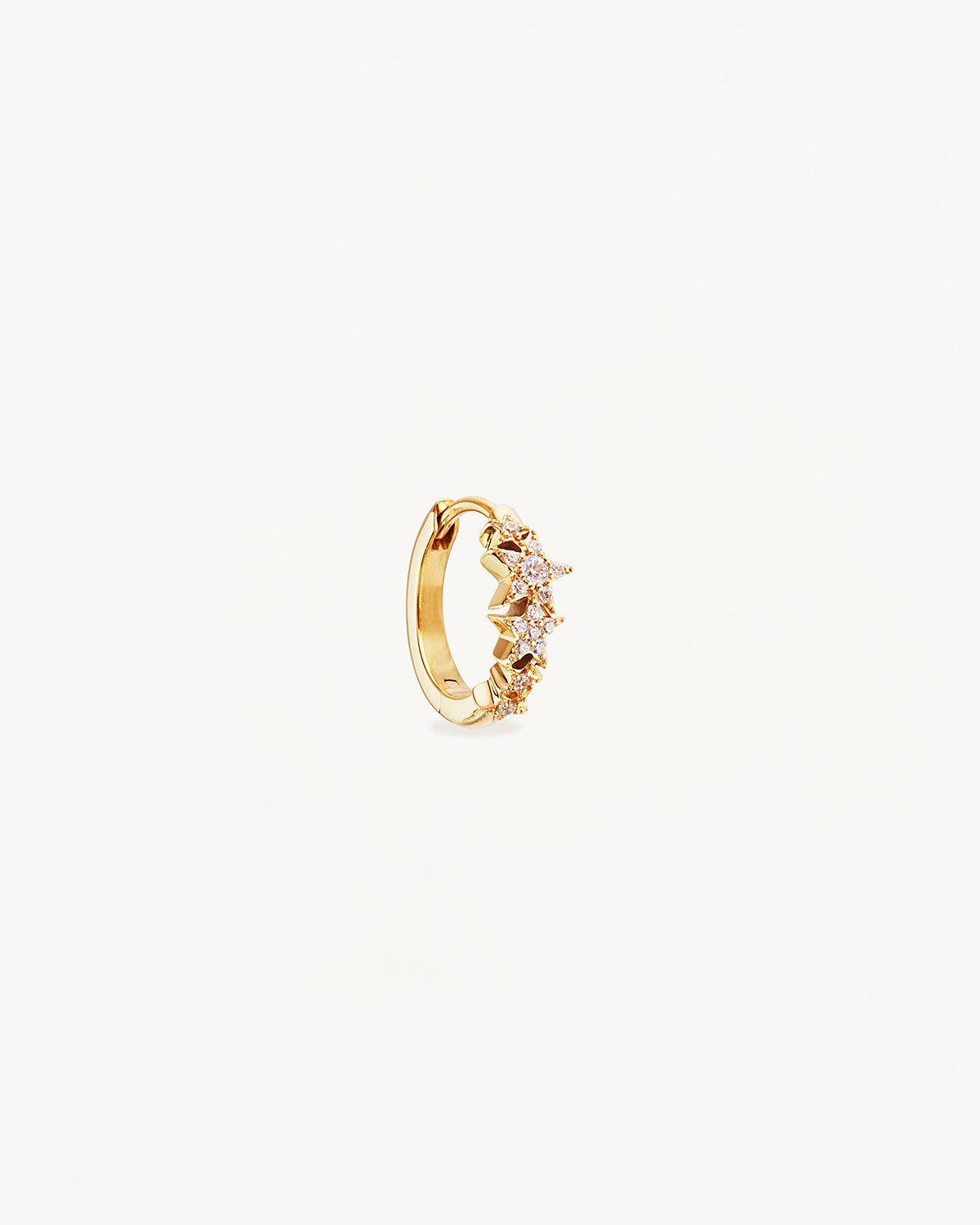 14K Solid Gold Stardust Lab-Grown Diamond Hoop Earrings for Women - Perfect for Weddings, Anniversaries & Everyday Luxury