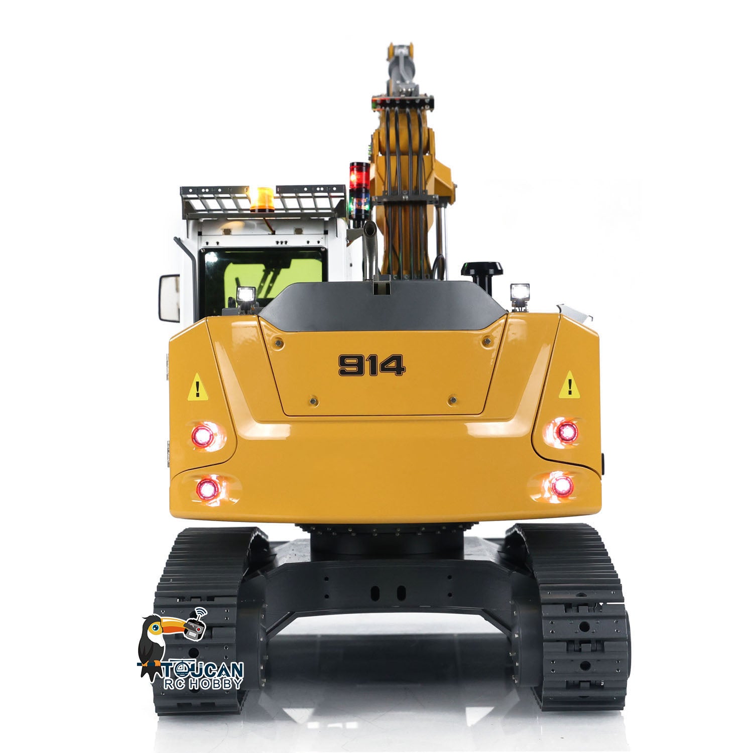 1/14 Scale RC Hydraulic Excavator Toy - 5-Way Valve Remote Control Construction Vehicle with RTR Electric Digger (LR 914 Model) | Fast Free Shipping | Perfect for Kids Play, Construction Enthusiasts & Collectors