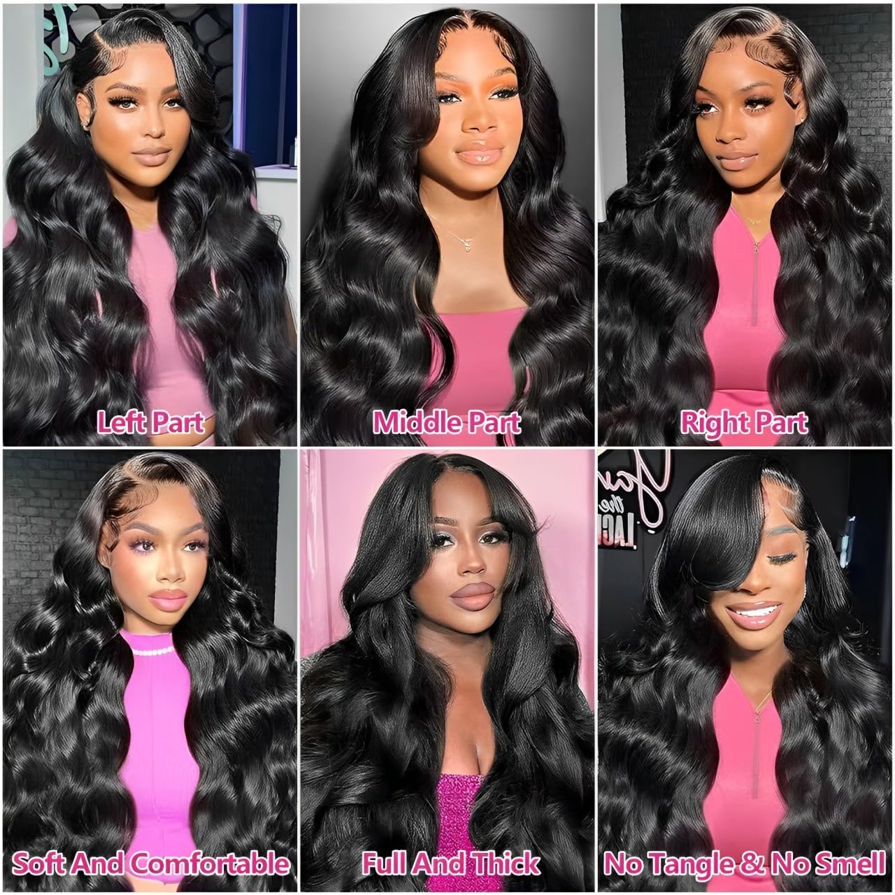 30 Inch 13x6 HD Lace Front Wig - 100% Virgin Human Hair, 200% Density Body Wave, Pre-Plucked Natural Color, Glueless & Breathable for Women | Perfect for Daily Wear, Cosplay, Weddings & Special Occasions