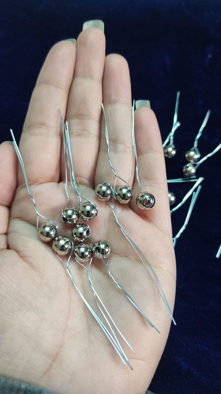 20 Pack Pearl Hair Pins & Adjustable Hair Clips - Wedding Hairstyle Accessories for Women & Girls (White) | Bridal Hair Styling, Prom, Party & Formal Occasions