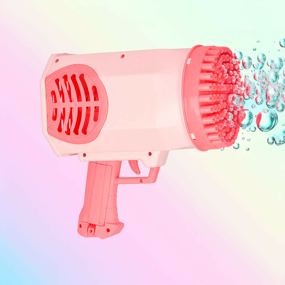 69-Outlet Bubble Gun for Kids Ages 3+ | Endless Outdoor Fun & Party Entertainment | Perfect for Birthday Gifts, Backyard Play & Summer Activities