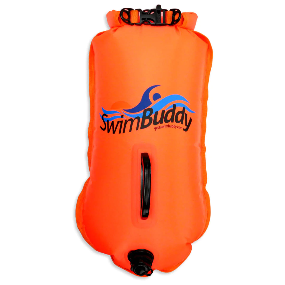 Open Water Swim Buddy Touring Orange - High Visibility Safety Swim Buoy for Outdoor Swimming, Snorkeling & Water Sports