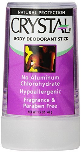 Natural Crystal Deodorant Stick for Travel - Unscented, 1.5 oz | Aluminum-Free, Long-Lasting Freshness | Perfect for Gym, Office & Outdoor Activities