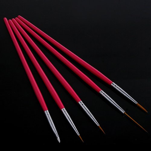 Layfoo Nail Art Pen Brush - Rose Gold Professional Nail Design Tool for DIY Manicure, Salon & Home Use