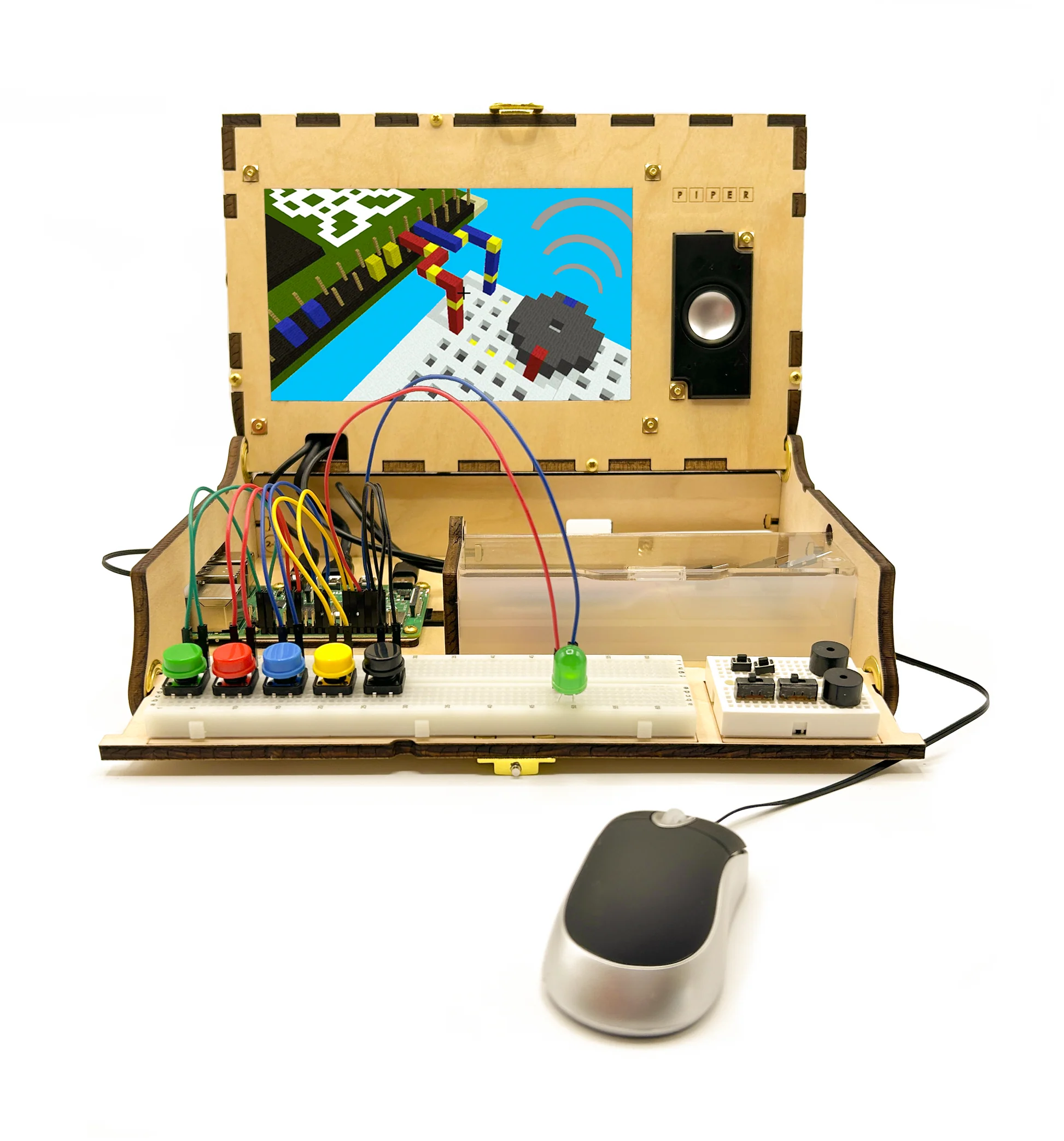 Piper Computer Kit - STEM Learning Bundle for Kids | Classroom Coding & Electronics Projects | Perfect for School STEM Labs & Home Education