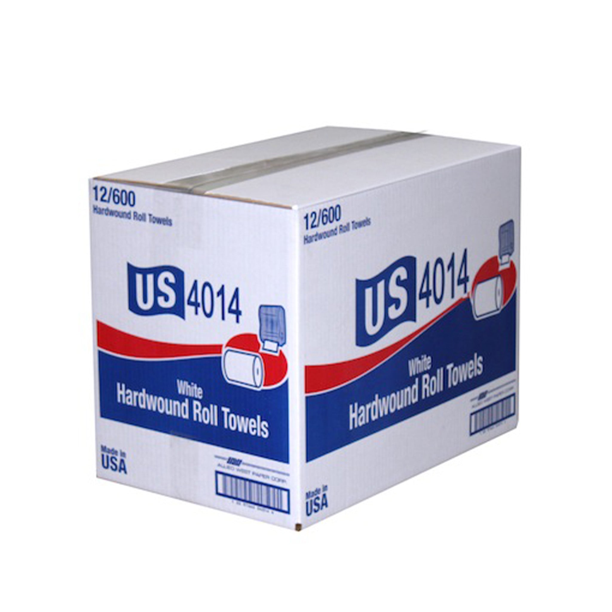 600' US4014 White Roll Towel (12/Case) - Bulk Commercial Paper Towels for Restaurants, Offices & Home Use