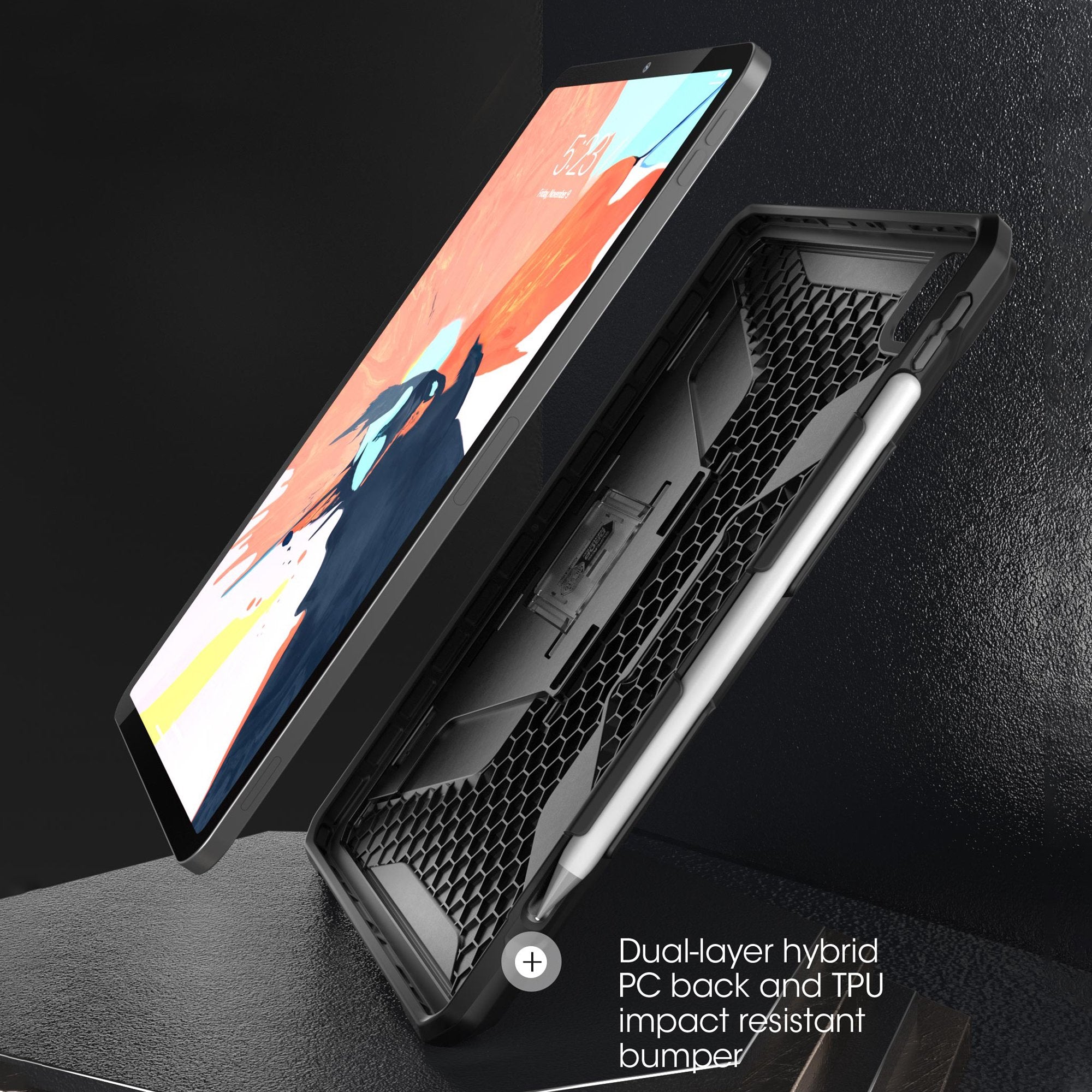 iPad Pro 11 inch (2020) Unicorn Beetle Rugged Protective Case - Shockproof & Drop Proof Cover (Black) | Open Box | Perfect for Outdoor Adventures, Travel & Daily Protection
