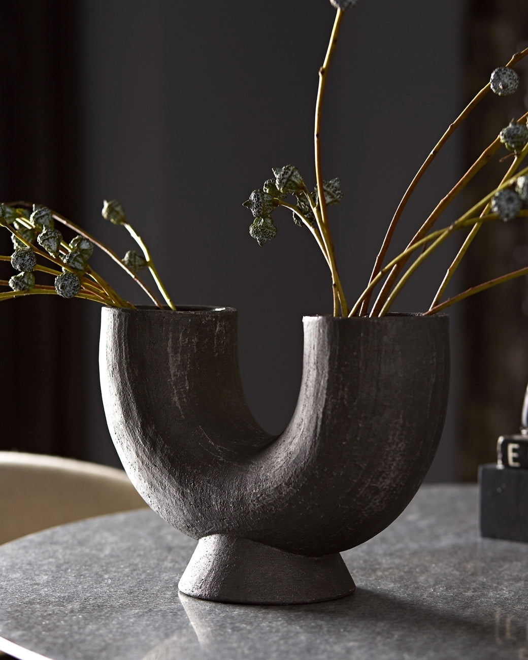 Damien Sculpture Decorative Vase by Arteriors - Elegant Home Decor for Living Room, Dining Table & Office | Modern Art Piece for Interior Design
