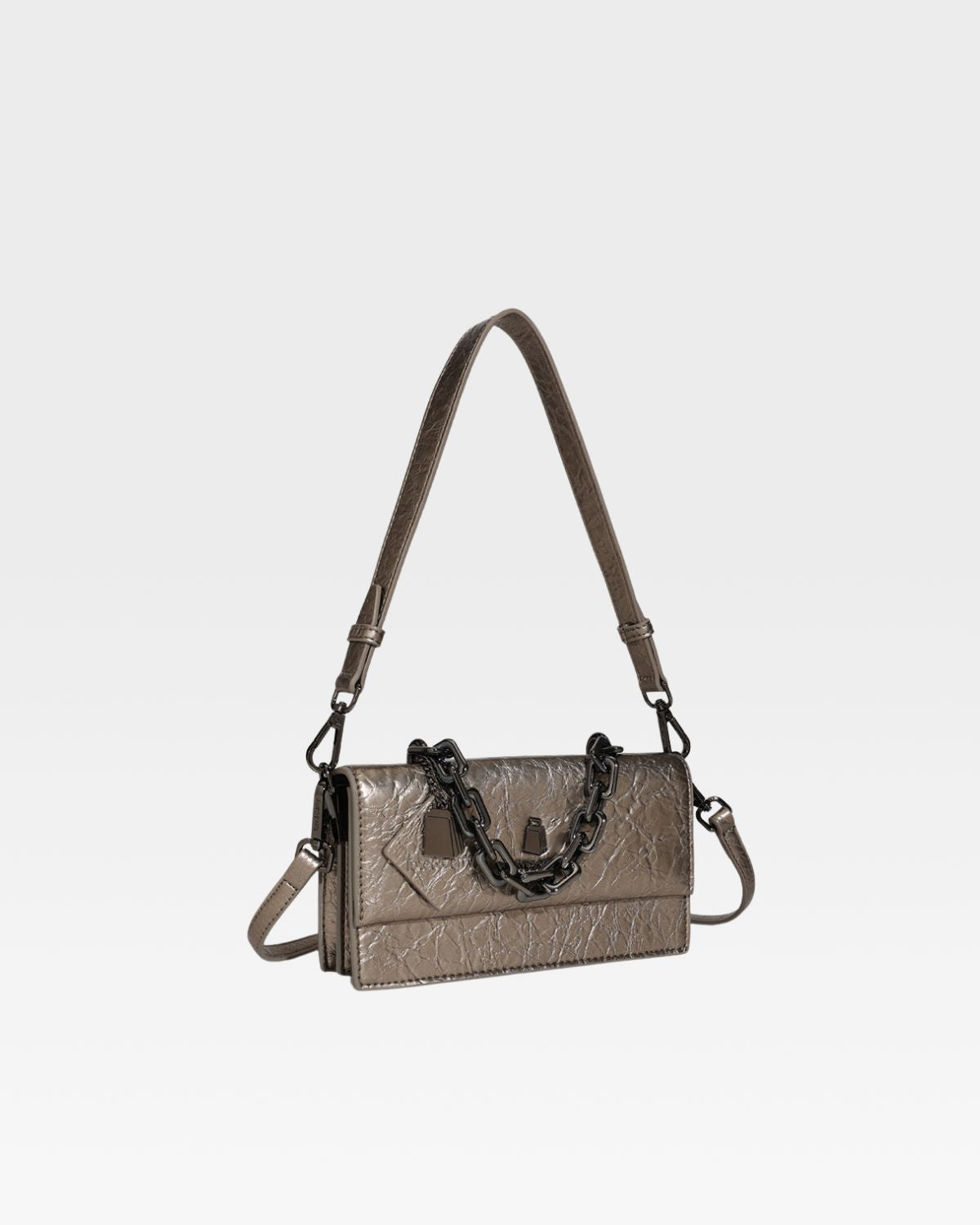 Camila Shoulder Bag for Women - Gun Powder Grey Crossbody Purse - Stylish & Lightweight Handbag for Work, Travel & Everyday Use