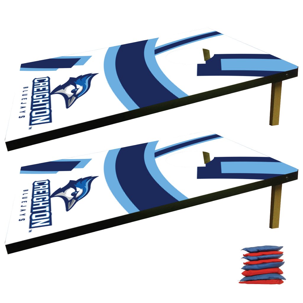 Creighton University Cornhole Bag Toss Game Set - Premium Outdoor Lawn Games for Tailgating, Backyard Parties & College Events - Bluejays Team Spirit Gift for Fans & Alumni