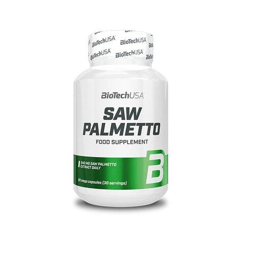 BioTechUSA Saw Palmetto Supplement - 60 Capsules for Prostate & Urinary Health - Supports Hair Growth & Hormonal Balance - Men's Wellness Essential