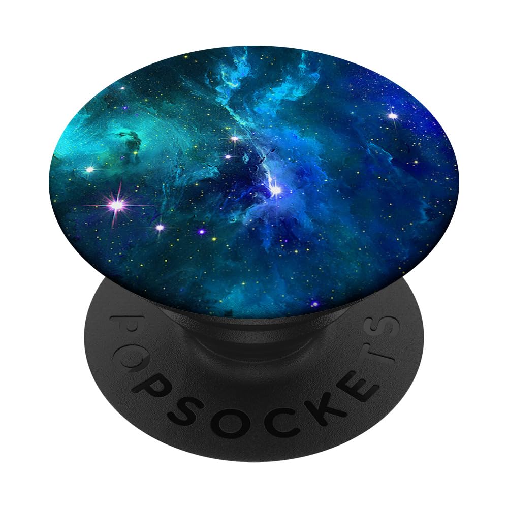 Blue Galaxy PopSocket - Cool Jade Blue Phone Grip & Stand for Smartphones - Perfect for Gaming, Selfies, and Hands-Free Use