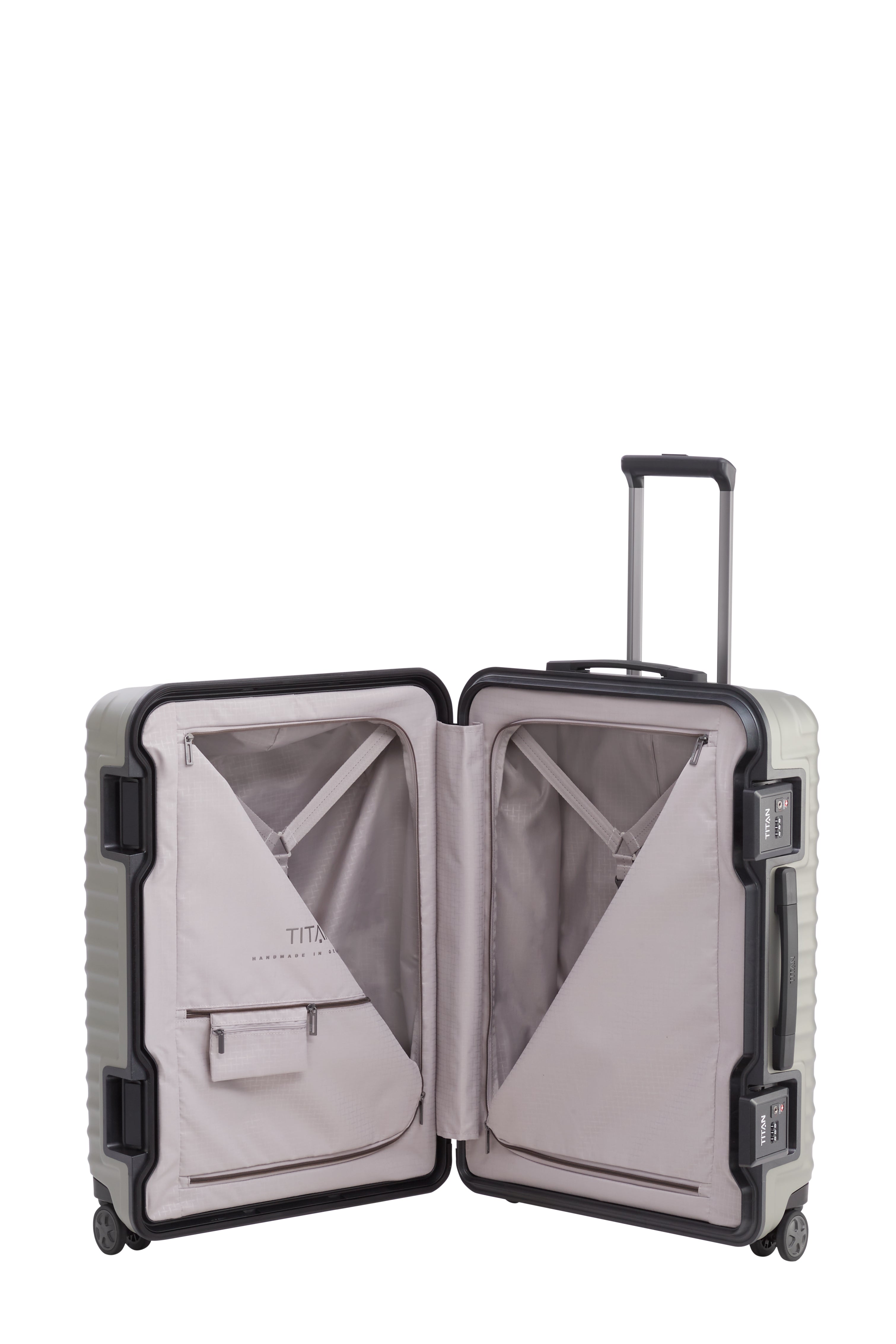 Titan LITRON Frame Trolley M Medium Luggage - Lightweight Carry-On Suitcase for Travel, Business Trips & Weekend Getaways | Durable Spinner Wheels & Easy-Grip Handle