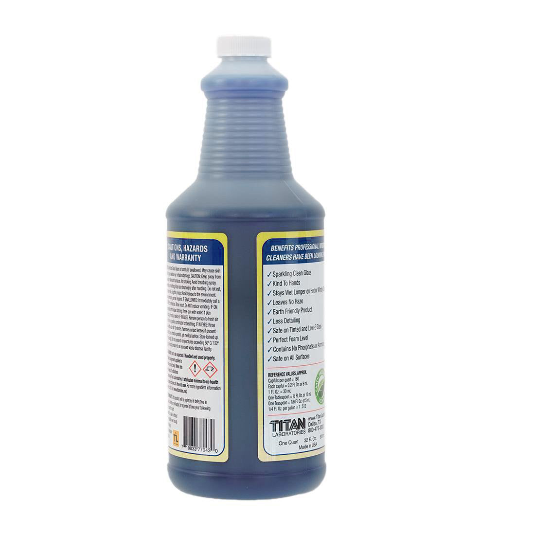 Titan Glass Gleam 4 Soap - Premium Glass Cleaner for Streak-Free Shine | Perfect for Windows, Mirrors, and Glass Surfaces at Home & Office