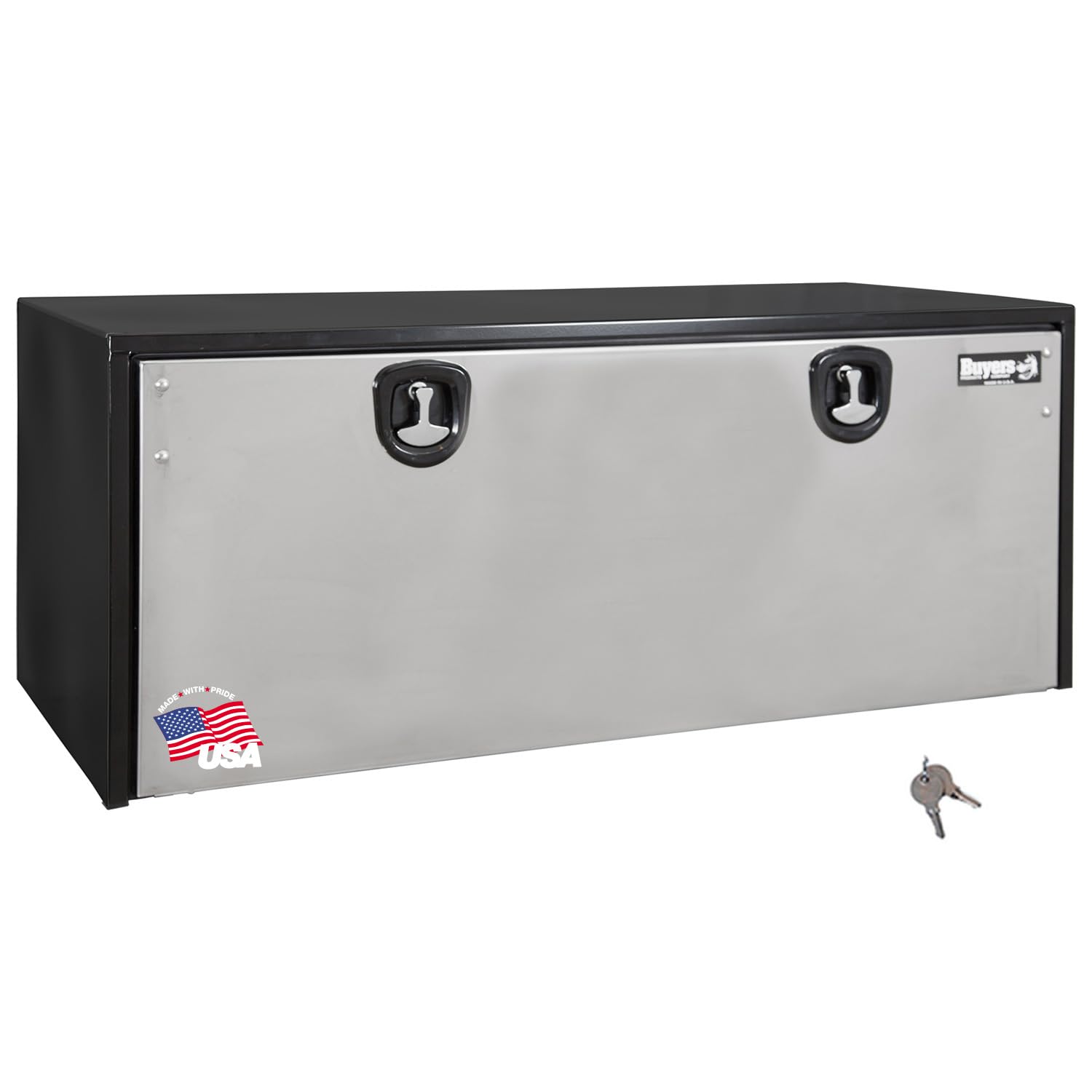 Buyers Products 1704715 Black Steel Underbody Truck Tool Box - 24